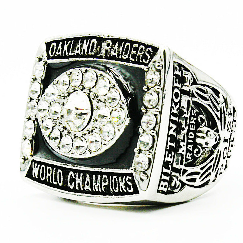 3 Oakland Raiders Super Bowl NFL championship ring set replica