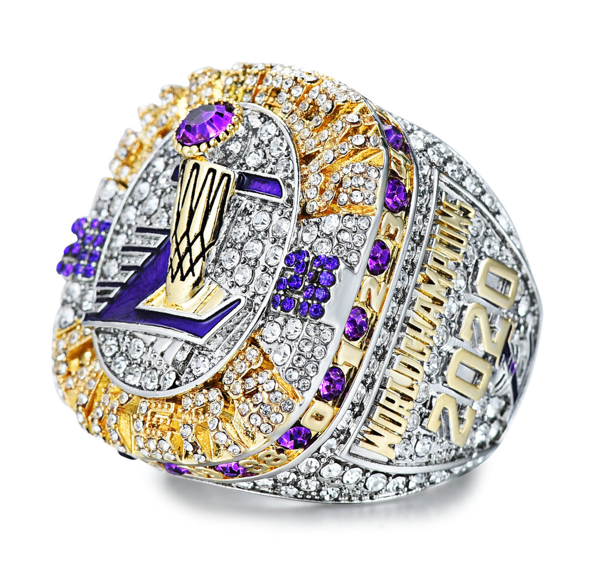 2020 Lakers Championship Ring Lakers Rings Set with Deluxe Wooden Box  Official Version Removable Ring Replica with Wooden Box for Collection Fans  Gift, 14 : : Fashion