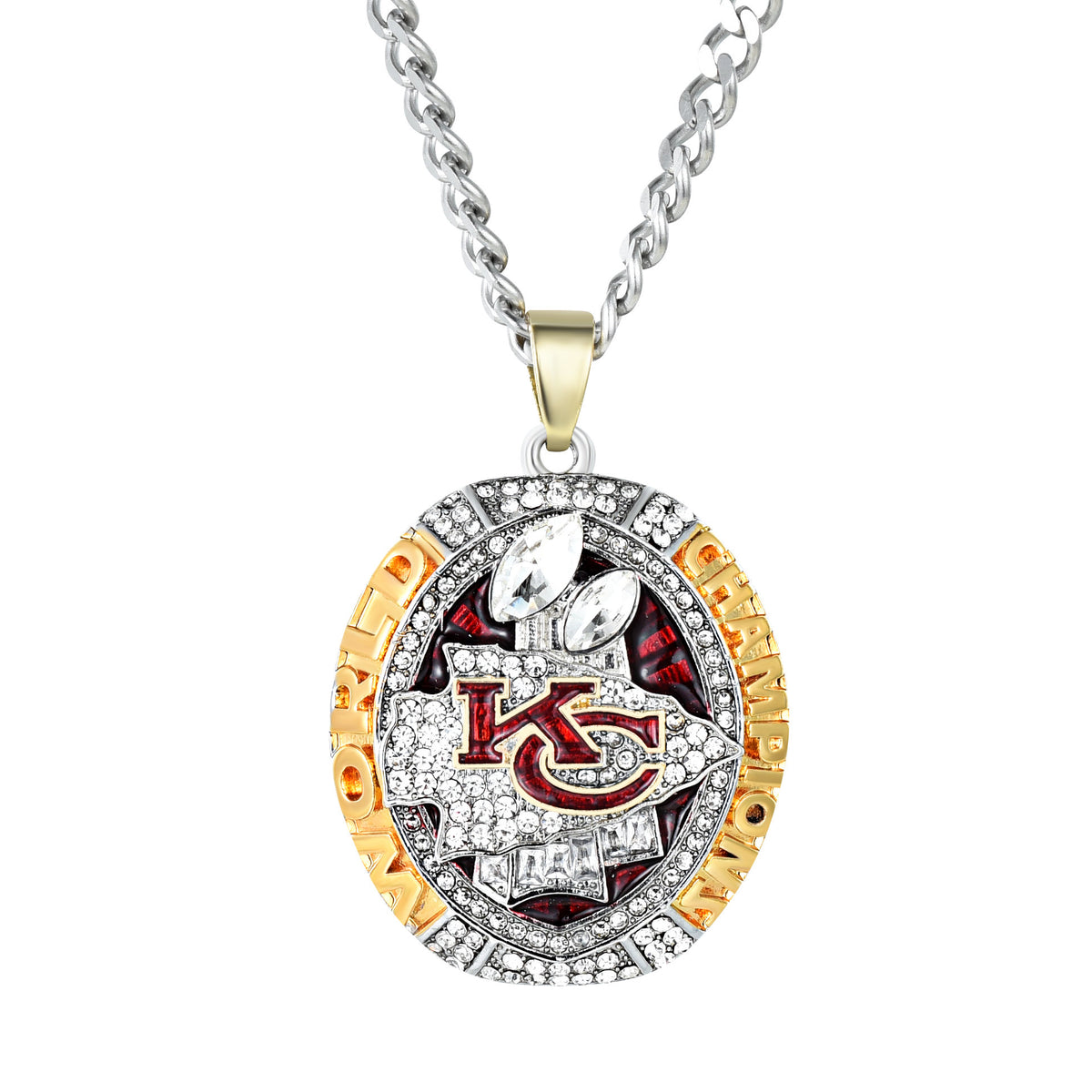 IN STOCK ) 2020 Super Bowl KC Chiefs Necklace