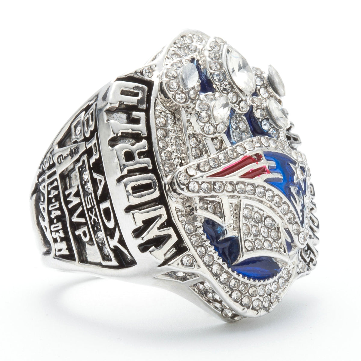 2001-2017 New England Patriots Championship Replica Super Bowl Rings Set of  5