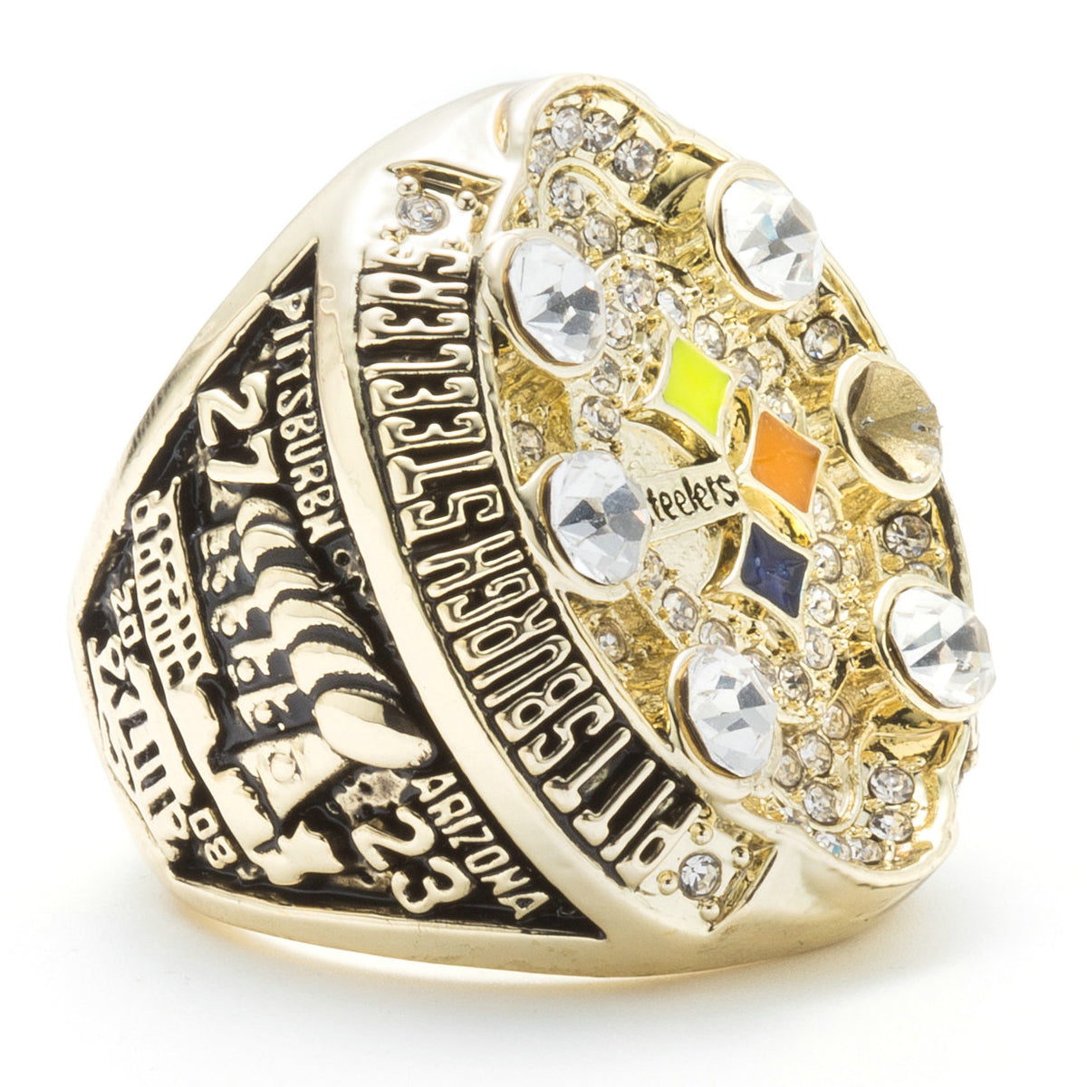 Customized Pittsburgh Steelers NFL 2008 Super Bowl XLIII Championship