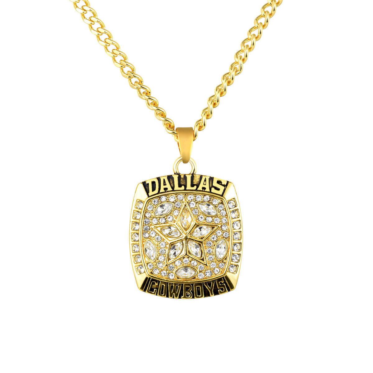 NFL 1995 Dallas Cowboys Super Bowl Championship Necklace Pendant