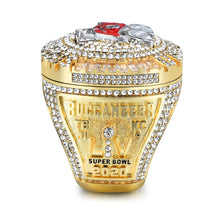 Official Release NFL 2020-2021 Tampa Bay Buccaneers Super Bowl Championship Ring Replica with Gift Box for Fans