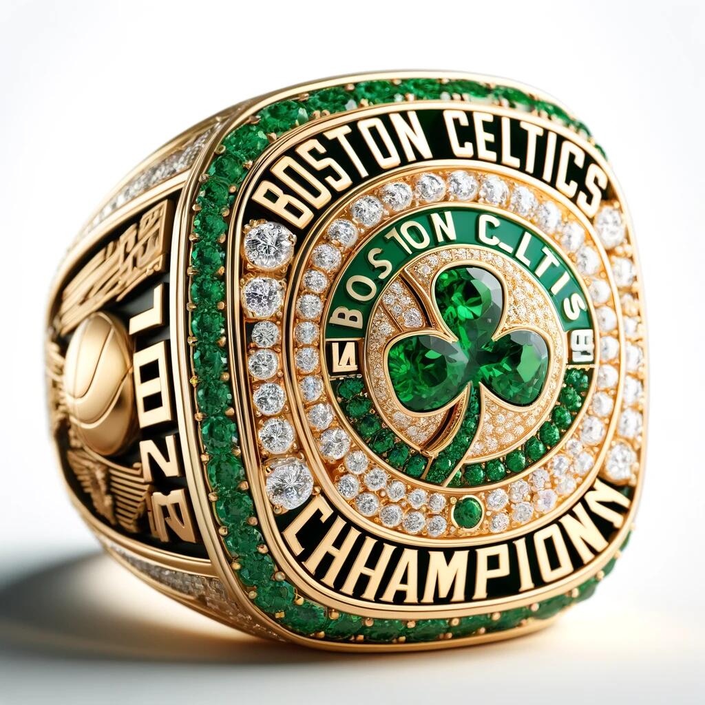 2024 NBA Boston Celtics Championship Rings With TATUM and BROWN Alloy Version