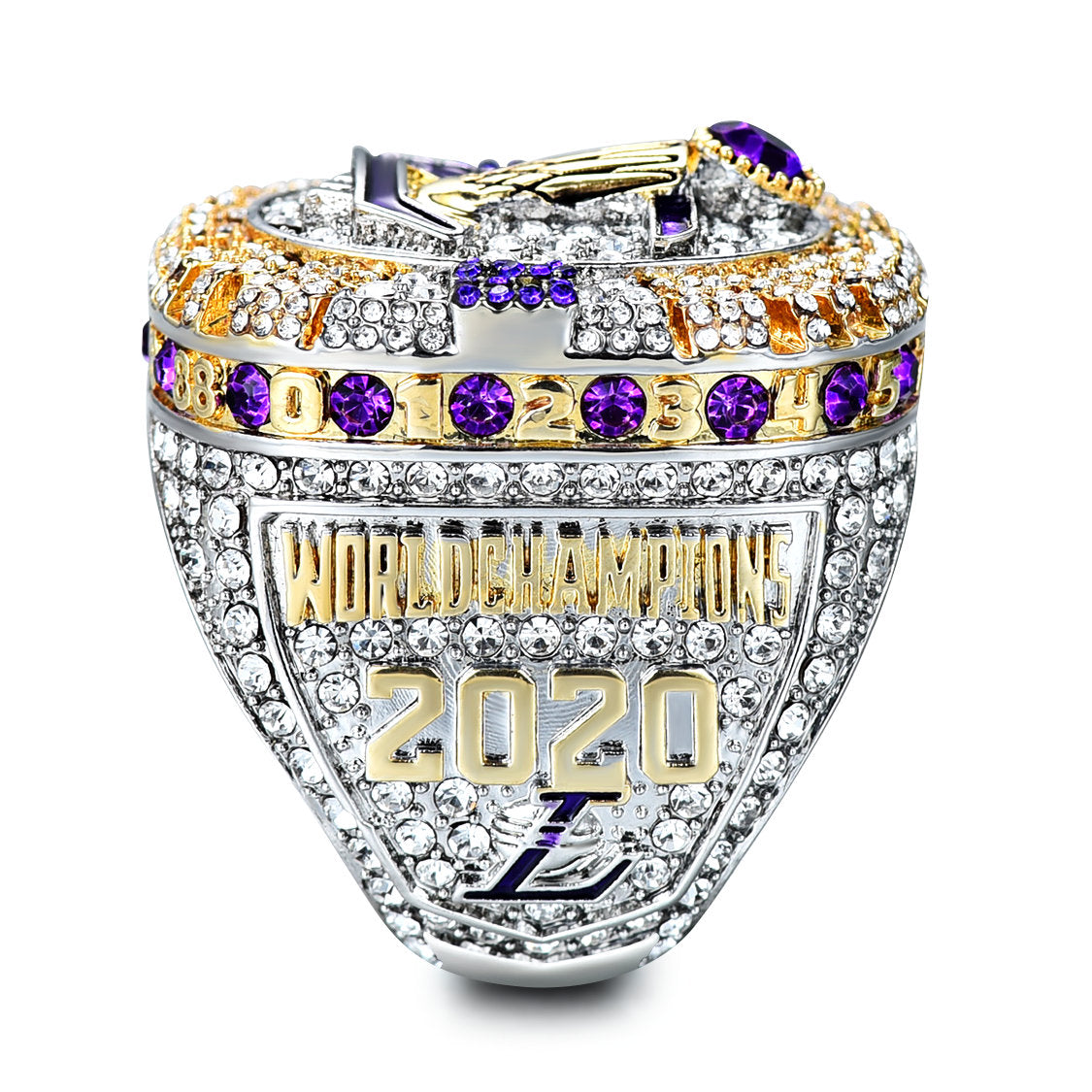 XXSLY Replica Of The 2020 Lakers Championship Ring, LA Champions Ring with  Champions Wooden Box, for Fans Collection Souvenirs (Size : 12) :  : Fashion