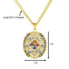 NFL 2008 Pittsburgh Steelers Super Bowl Championship Necklace Pendant Collectible Gift for Fans