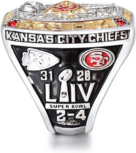 NFL 2019-2020 Kansas City Chiefs Super Bowl Championship Ring Replica with Gift Box for Fans