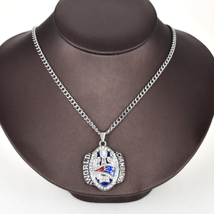NFL 2016 New England Patriots Super Bowl Championship Necklace Pendant Collectible Gift for Fans