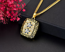 NFL 1977 Dallas Cowboys Super Bowl Championship Necklace Pendant Collectible Gift for Fans