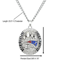 NFL 2014 New England Patriots Super Bowl Championship Necklace Pendant Collectible Gift for Fans