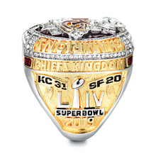 Offical Release NFL 2019-2020 Kansas City Chiefs Super Bowl Championship Ring Replica with Gift Box for Fans