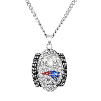 NFL 2004 New England Patriots Super Bowl Championship Necklace Pendant Collectible Gift for Fans